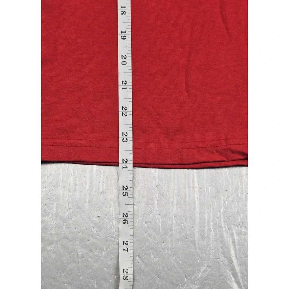 Disney T-Shirt Kids Large Vintage‎ 2000 New Year Red Mickey Goofy Donald Pluto